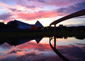 Reflected Sunset in Epcot
